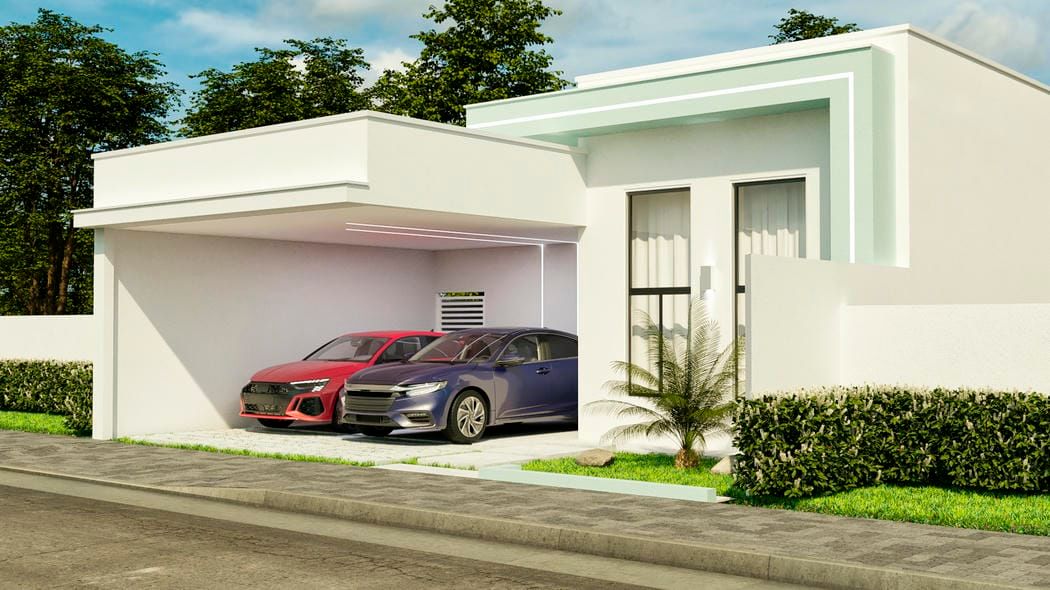 Projeto de fachada com led