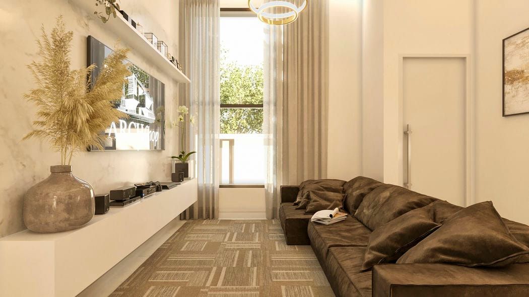 Sala de estar com tv