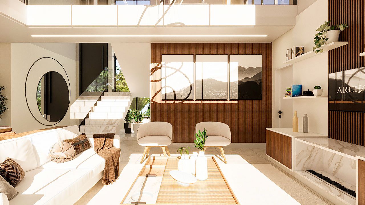 sala de estar iluminação natural