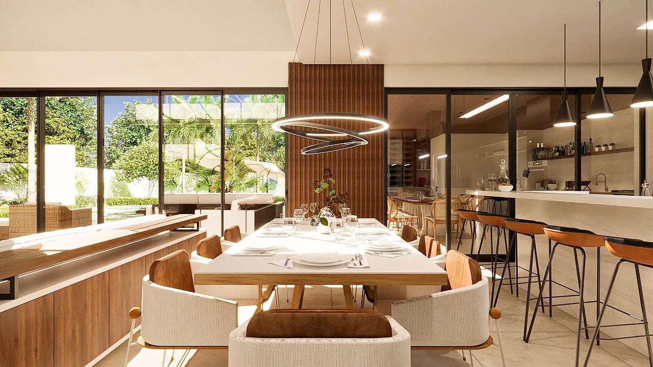 sala de jantar alto padrão
