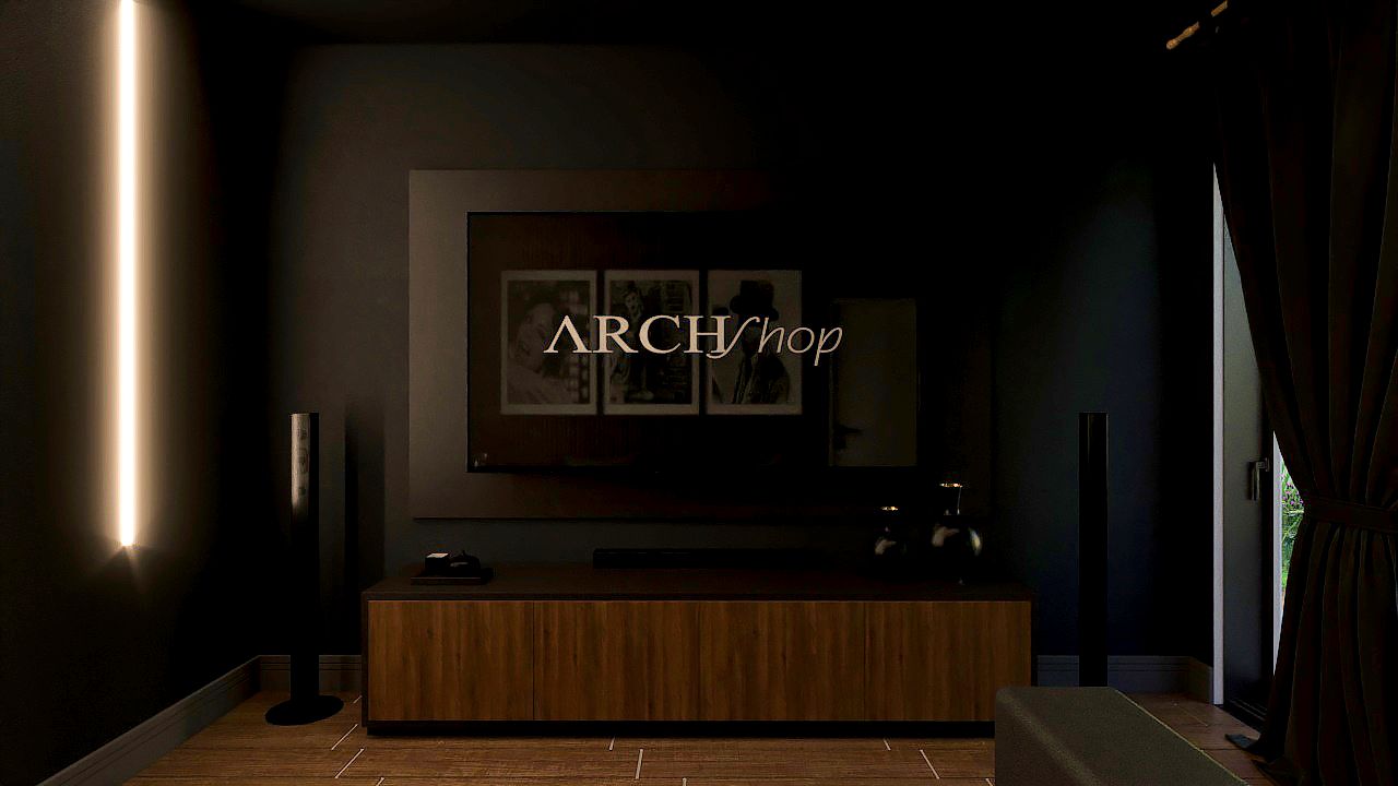 panel sala de tv e cinema