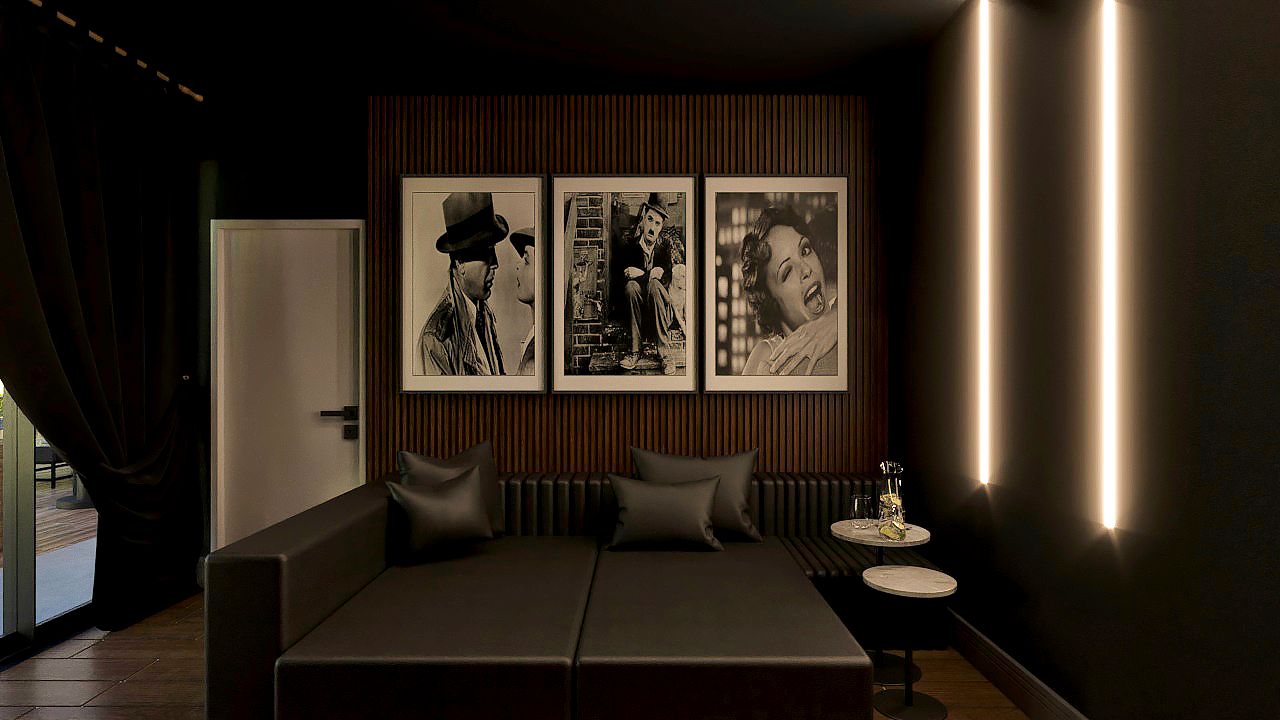 sala decorada cinema