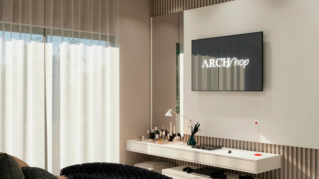 Dormitório com layout funcional