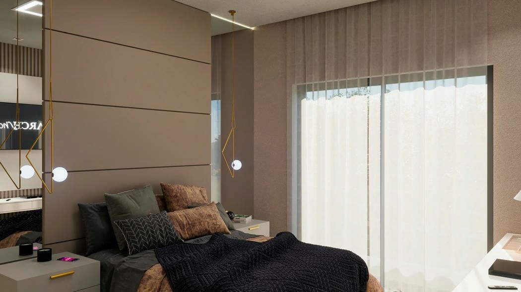 Dormitório com layout funcional