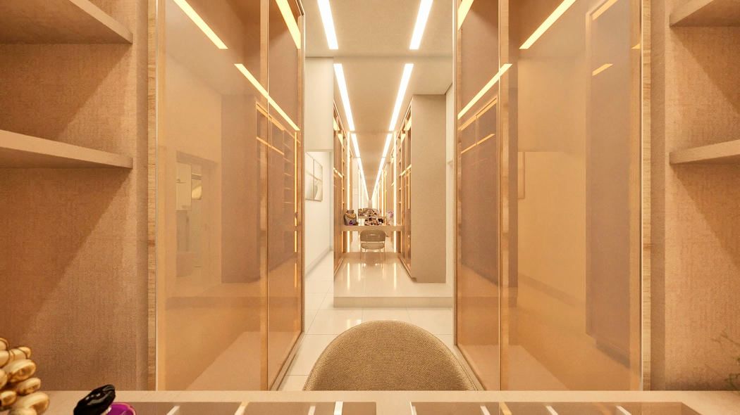 closet com led