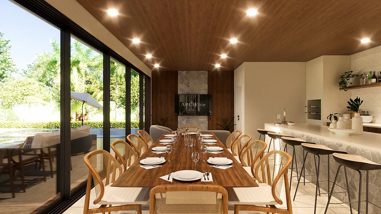 mesa grande churrasqueira