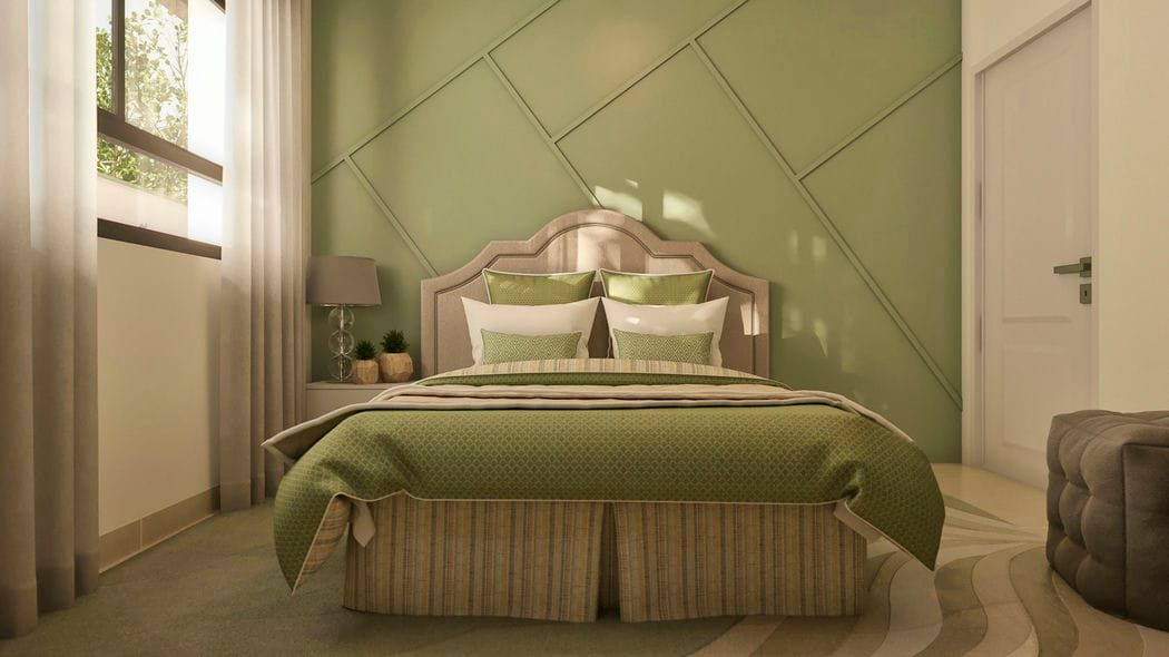 Quarto cabeceira estofada