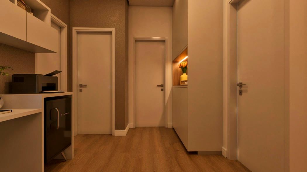 projeto de circulação para os quartos