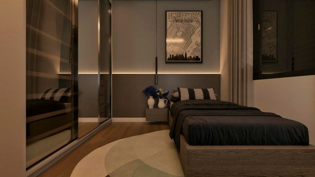 projeto de quarto com led na cabeceira