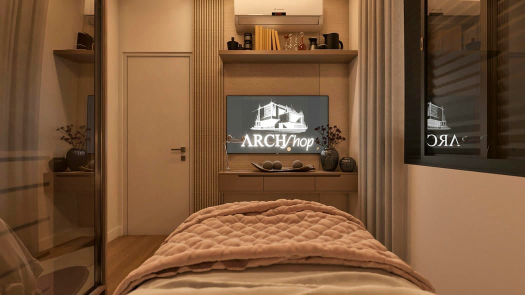 quarto jovem com tons de rosa delicado