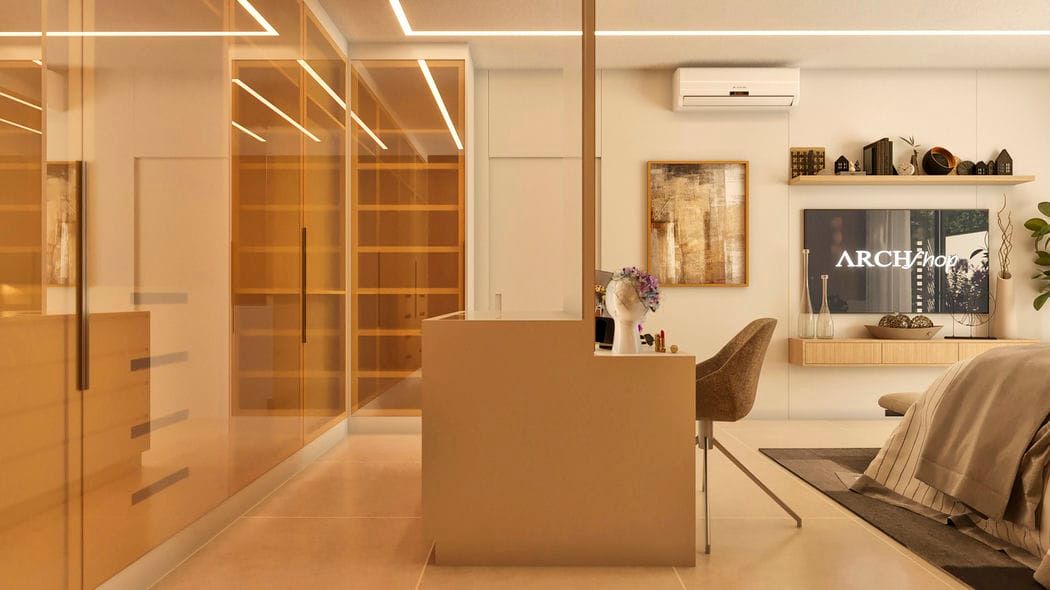 closet com led