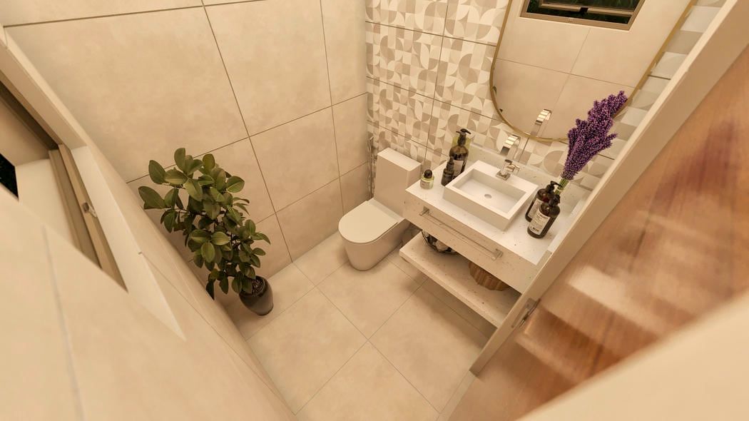 lavabo pequeno com pia com cuba de apoio