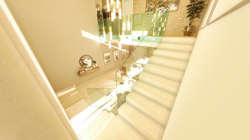 escada com aparador moderno