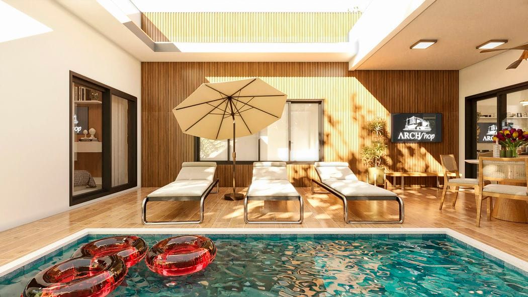 piscina e descanso