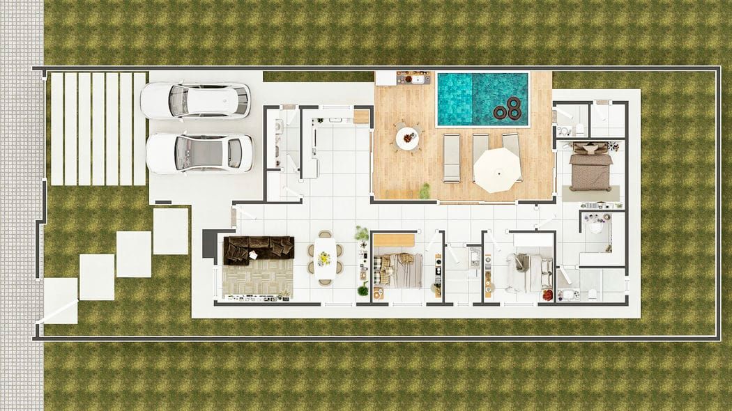 planta baixa casa térrea