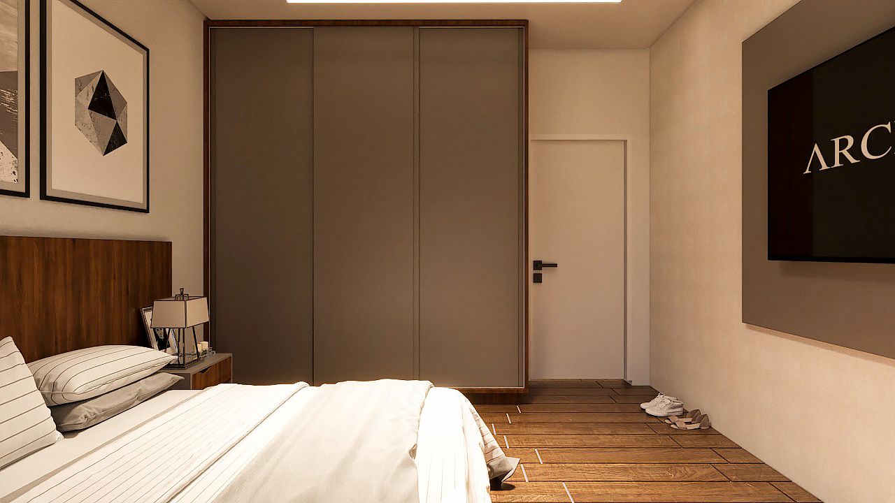 roupeiro com portas de correr mdf 