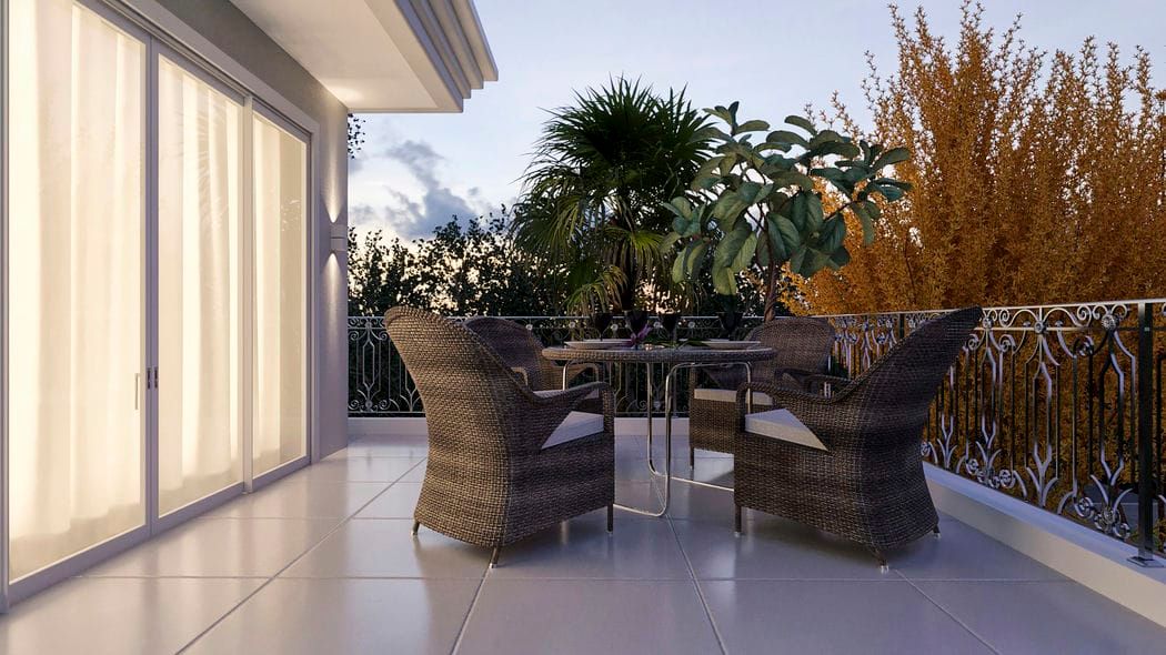 imagem terraço a noite