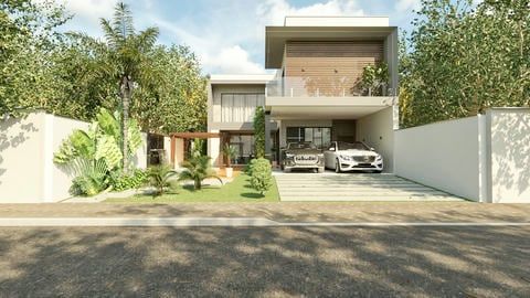 projeto fachada moderna